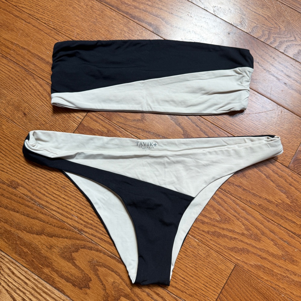 Tavik Black and Cream Bikini